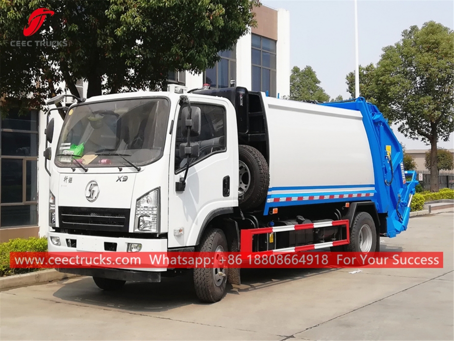 샤먼 8CBM 쓰레기 압축 트럭