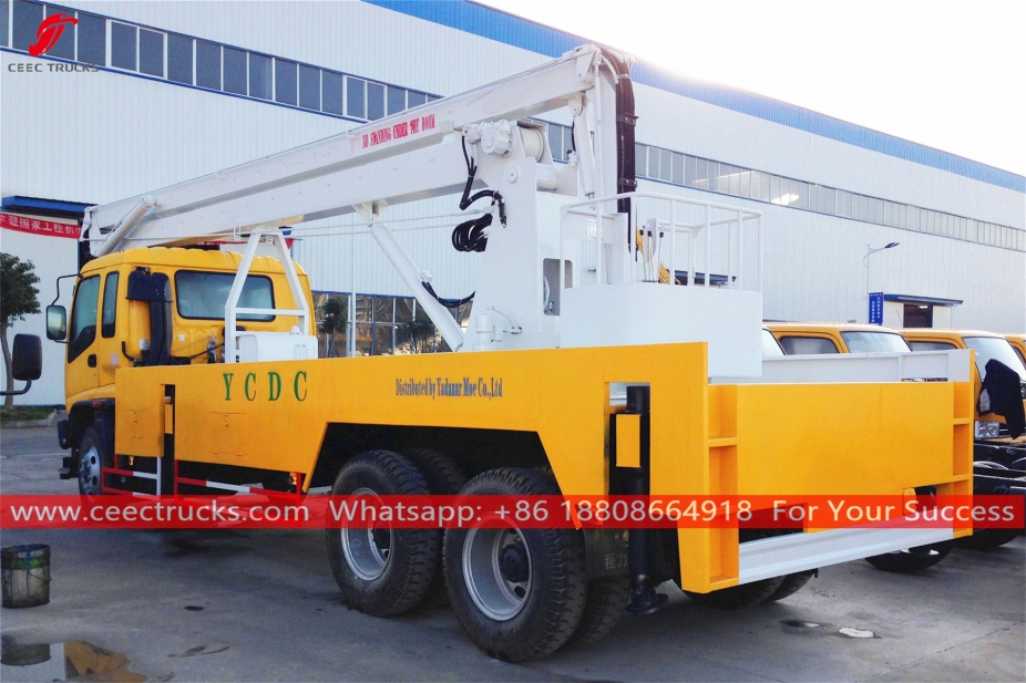 이수즈 6x4 상부 작업대 차량