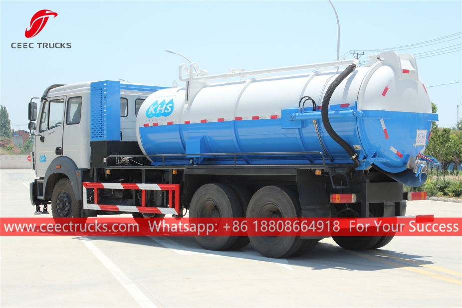 10,000리터 베이벤 하수 흡입 탱크로리