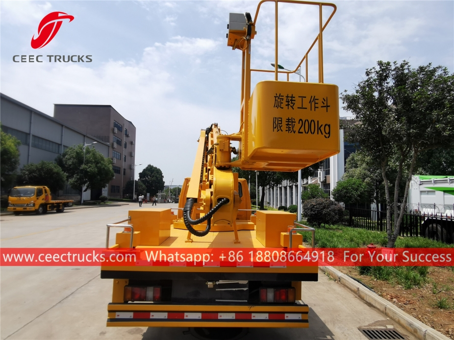 JMC 16m 텔레스코픽 암 고소 작업대 트럭