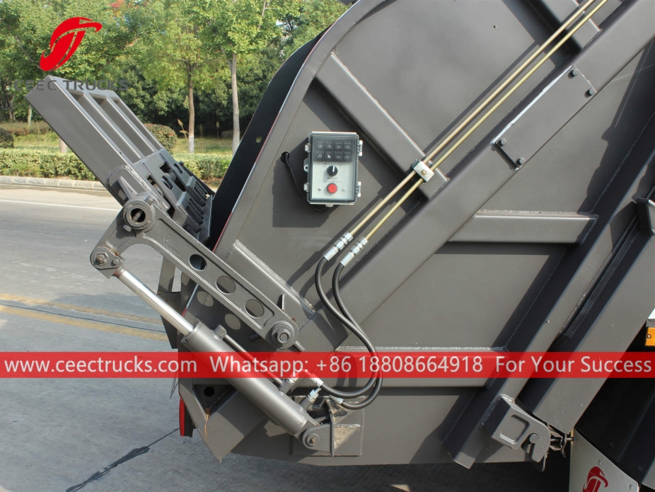 감비아 6CBM 압축 쓰레기 트럭