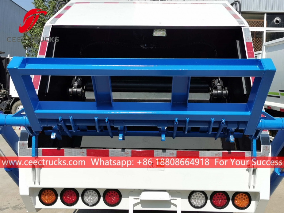 동풍 6CBM 후면 적재 쓰레기 트럭