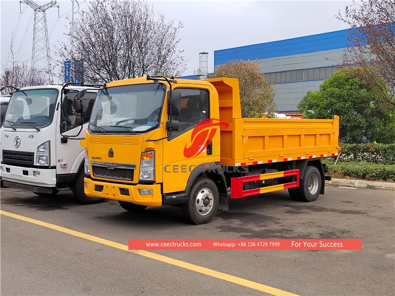 howo 3 ton dumping truck