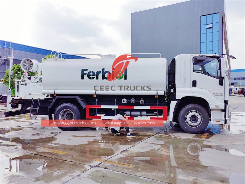 16CBM 대용량의 이스즈 기가 고효율 방진 트럭