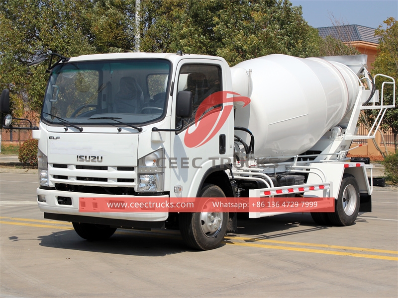 Isuzu NPR 190HP Concrete Mixer Truck for sale