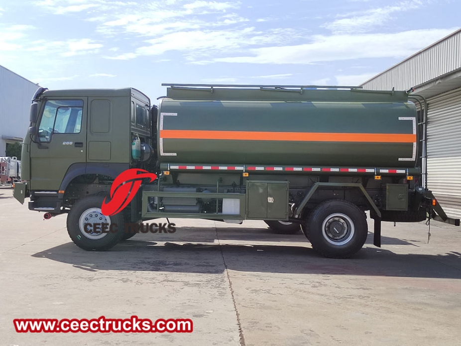 호우 4x4 구동 군용 이동식 디젤 주유 트럭