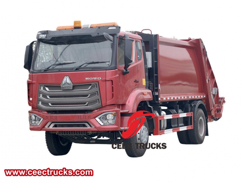 Howo 12 cbm 덤프 압축차