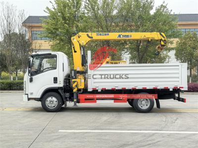 Isuzu NPR 190hp boom crane truck