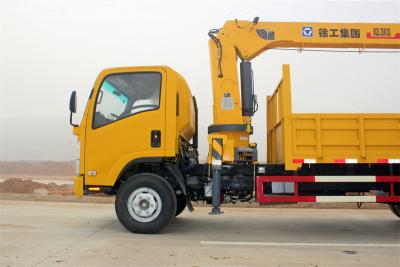 Isuzu mobile truck with 6.3 tons telescopic crane
