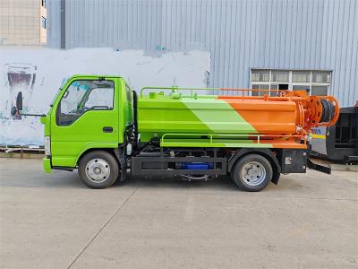 Tanzania Isuzu NKR vacuum truck with Jet Cleaner
