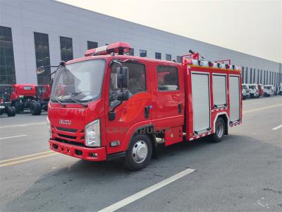 Africa ISUZU double cabin fire fighting truck