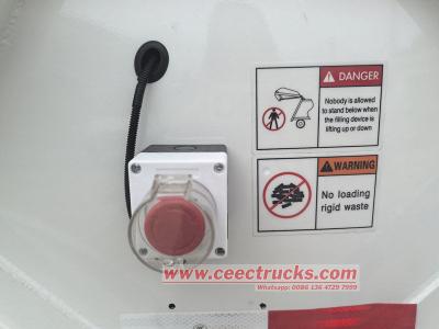 Isuzu ELF NPR rear loader garbage truck