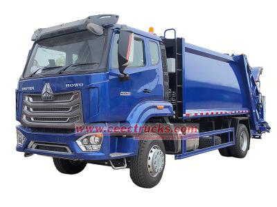 HOWO 300hp rear loader garbage truck