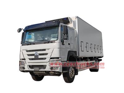 Howo 4x2 freezer truck with carrier unit