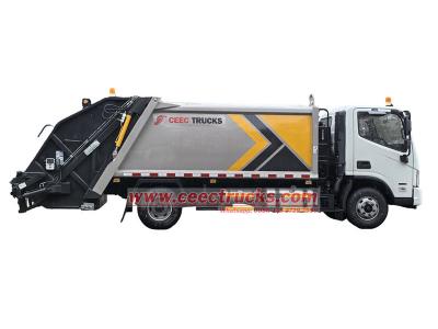FOTON 10CBM garbage compactor truck with CUMMINS engine