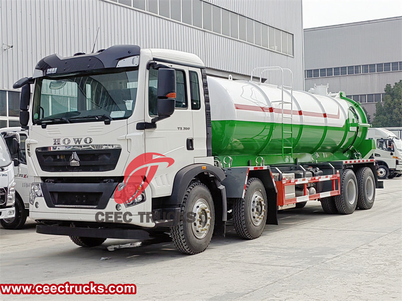 하수 흡입 트럭의 일반적인 고장 해결을 위한 HOWO 비상 수동