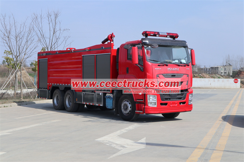 이수즈 중형 소방차의 기본 구성에 대해 알아보기