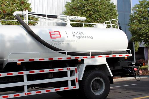 샤먼 정화조 청소차 우즈베키스탄 수출