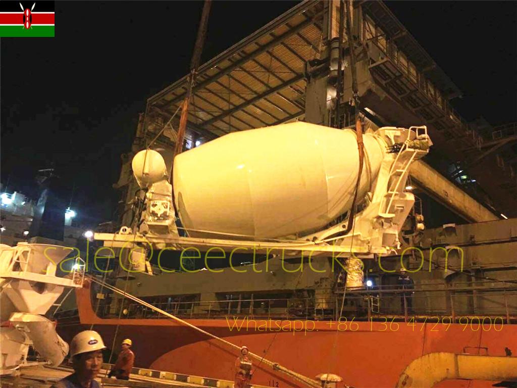 케냐 CIVICON 회사, CEEC에서 8CBM 믹서 트럭 상부 구조 구매