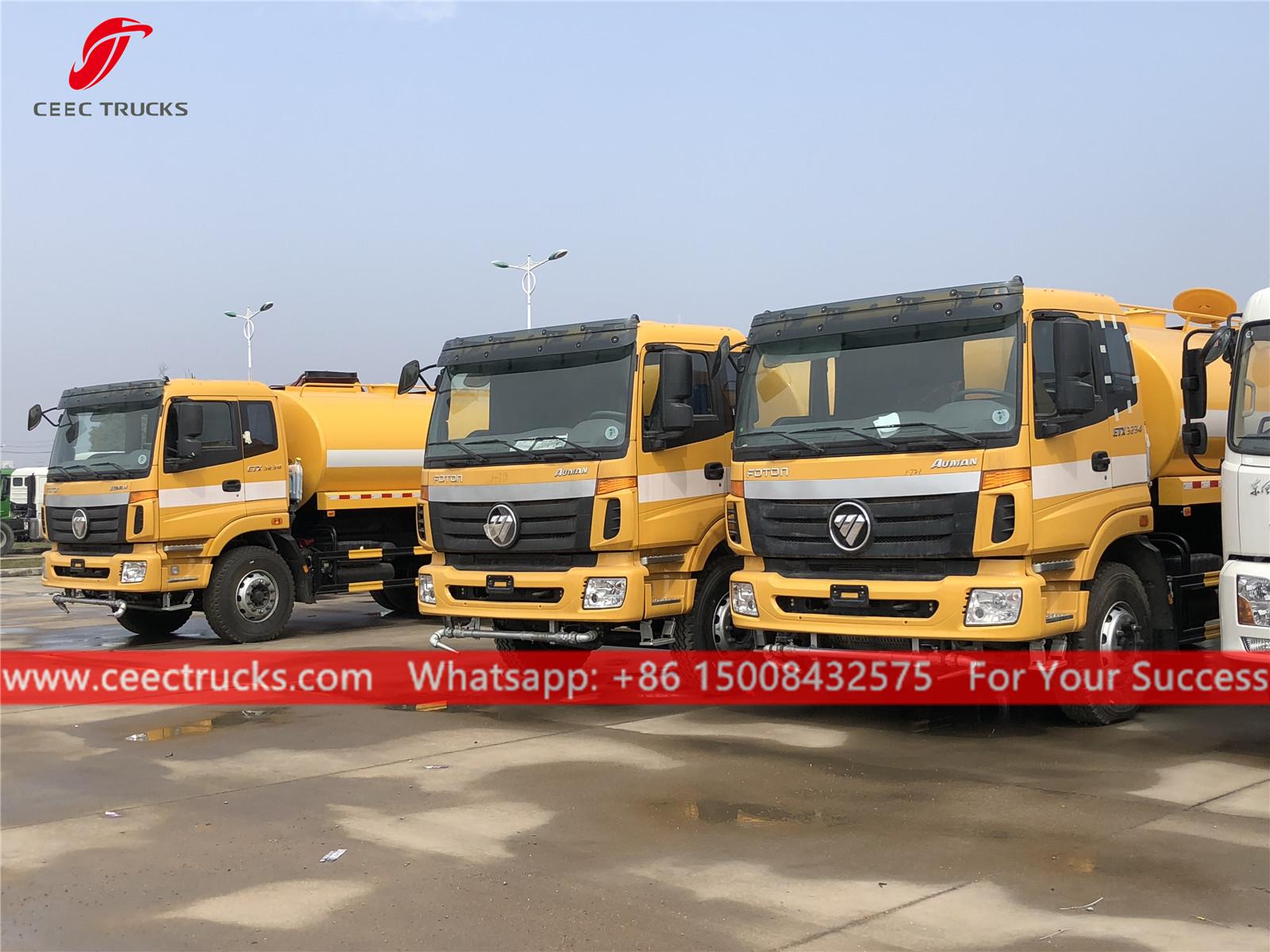 우즈베키스탄에 인도된 5대의 포톤 20CBM 워터 탱커 트럭