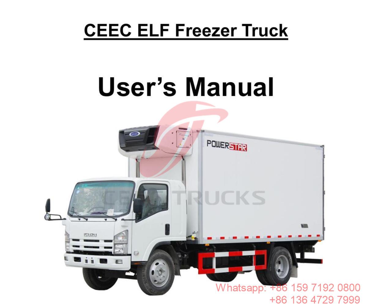 프랑스령 폴리네시아 - ISUZU ELF 8톤 냉동 트럭 설명서