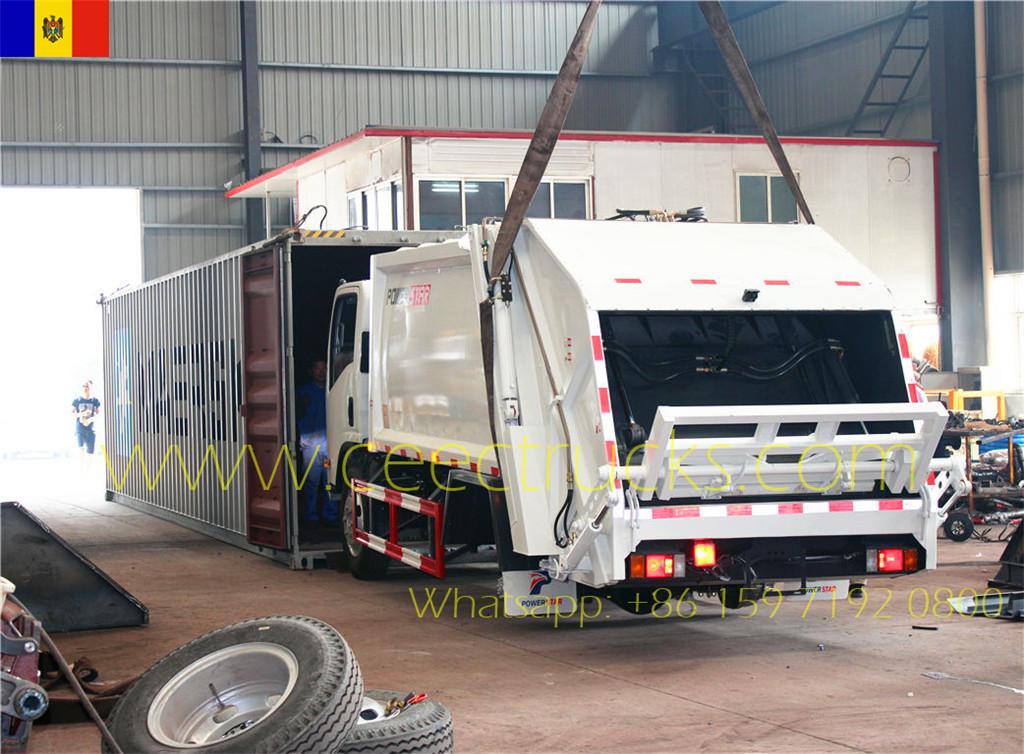 동남유럽 고객이 이스즈 8CBM 압축트럭을 구매함