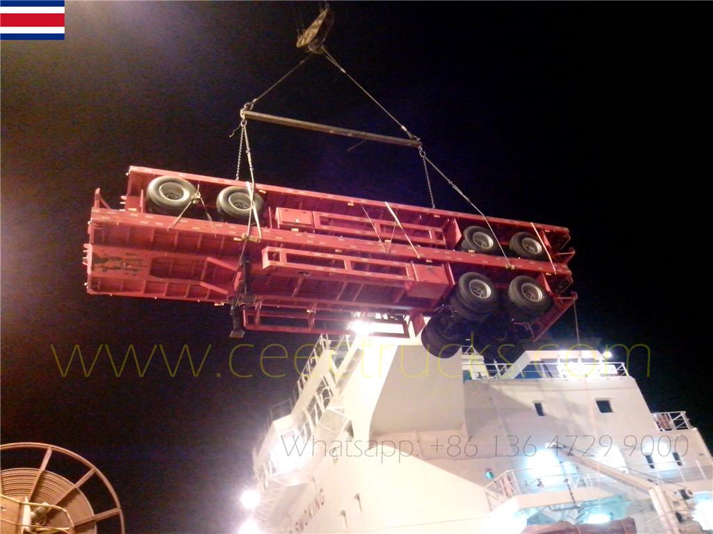 코스타리카 고객이 10대의 부기 서스펜션 세미트레일러를 주문했습니다